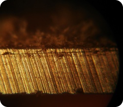 Mikroskopie Schaberklinge